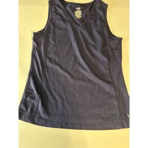 Blue Danskin Sleeveless Workout‎ Top XL Women's